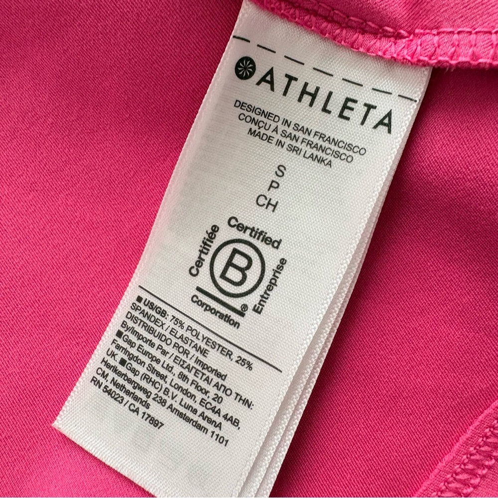 Athleta Conscious Dress Salvia Pink Tank Swing Athletic Racerback Tennis Small - Picture 8 of 11
